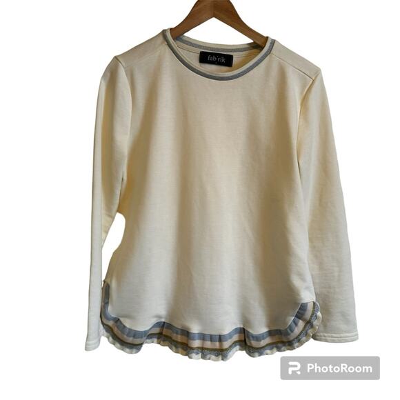 Fab‎ rik women’s sweatshirt small cream - Picture 1 of 7